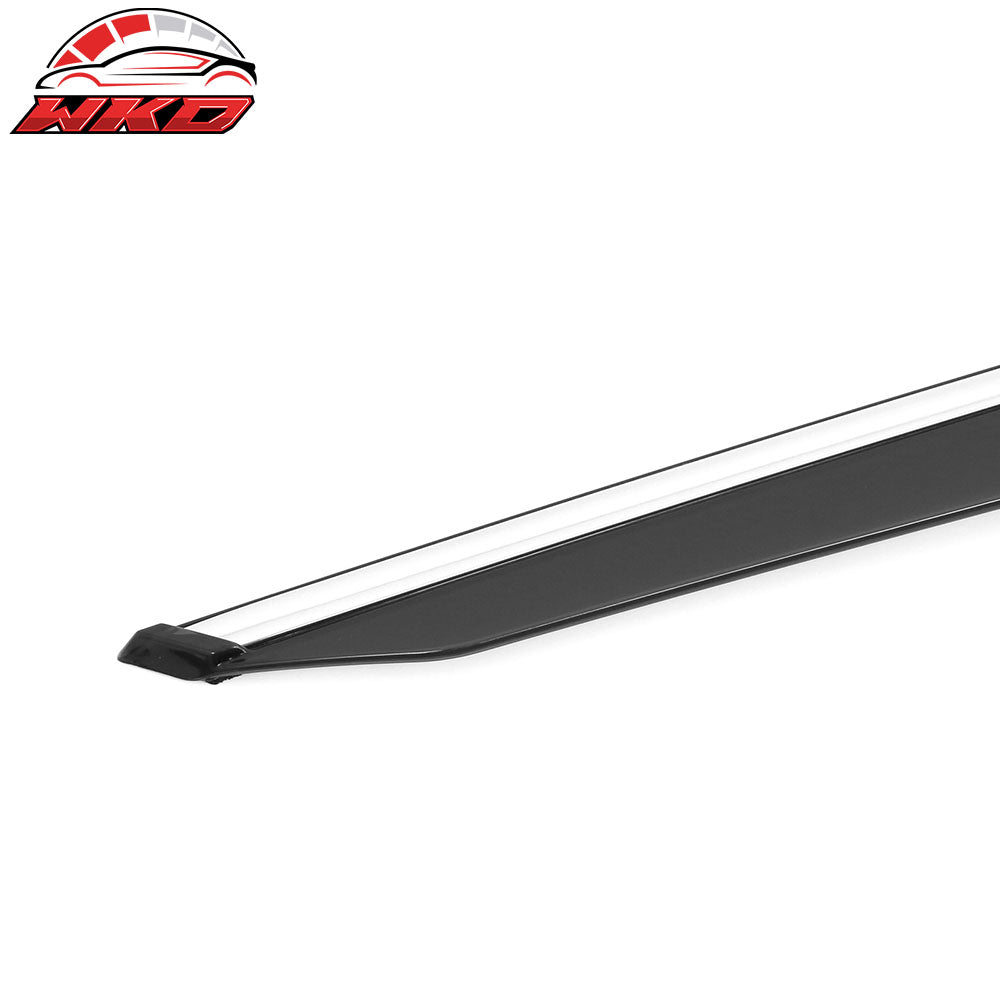Fits 25-26 Toyota Camry Window Visors Vent Rain Sun Guards W/Chrome Trim Tape-On