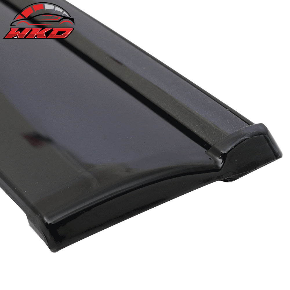 Fits 17-22 Toyota C-HR CHR Window Visors Vent Rain Guards W/Black Chrome Trim PC