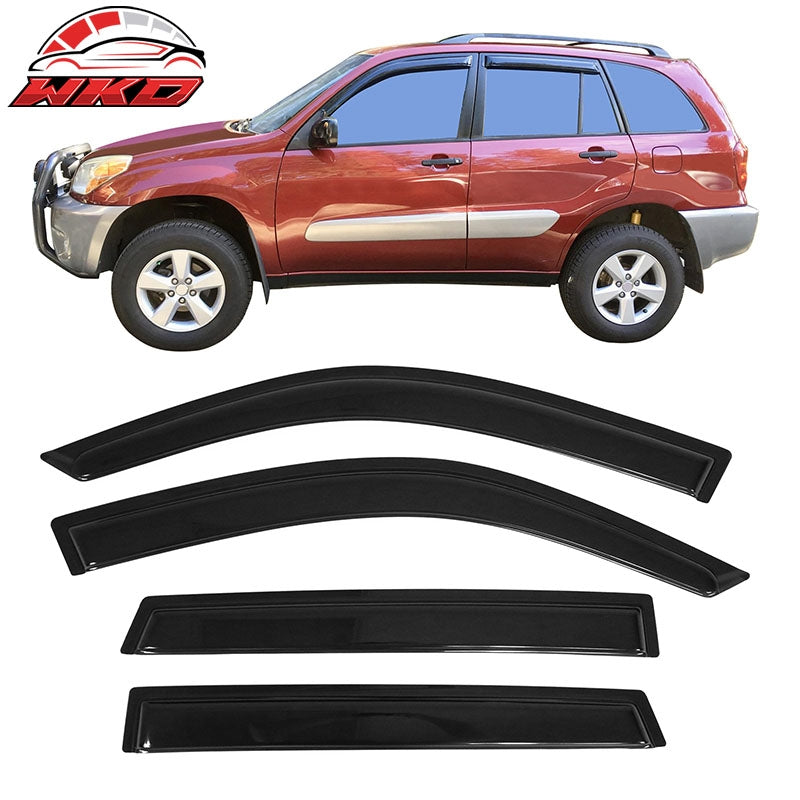 Wholesale 2001-2005 Toyota RAV4 4Pc Set Visor Windows Acrylic ¨C Bulk Orders & Dealer Pricing Available