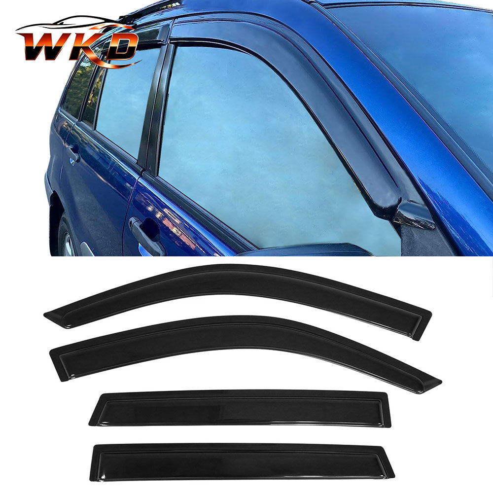 Fits 01-05 Toyota RAV4 Window Visors Acrylic Sun Guard Rain Deflector 4Pc Set