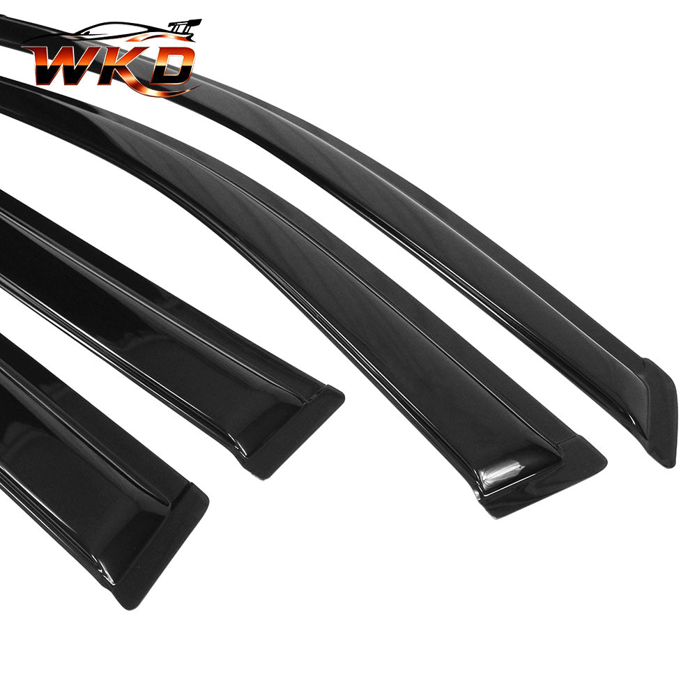 Fits 04-10 Toyota Sienna Window Visors Acrylic Sun Guard Rain Deflectors 4PC Set