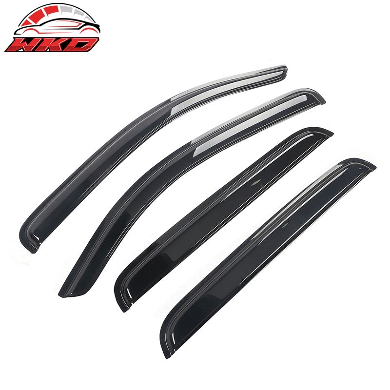 Fits 05-15 Toyota Tacoma Double Cab Window Visor Acrylic Sun Rain Deflector 4Pc