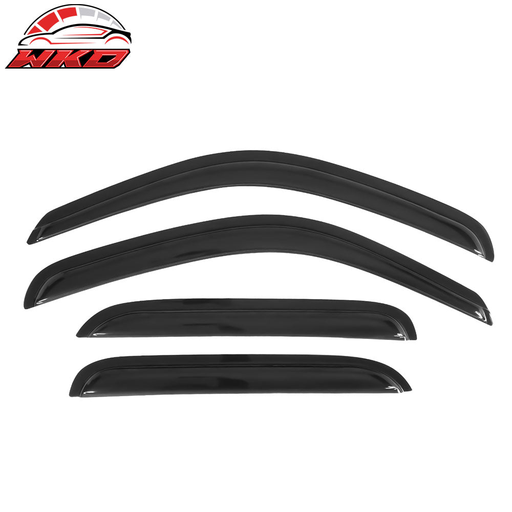 Fits 01-04 Toyota Tacoma Crew Cab Window Visors Rain Guard Deflector Acrylic 4Pc