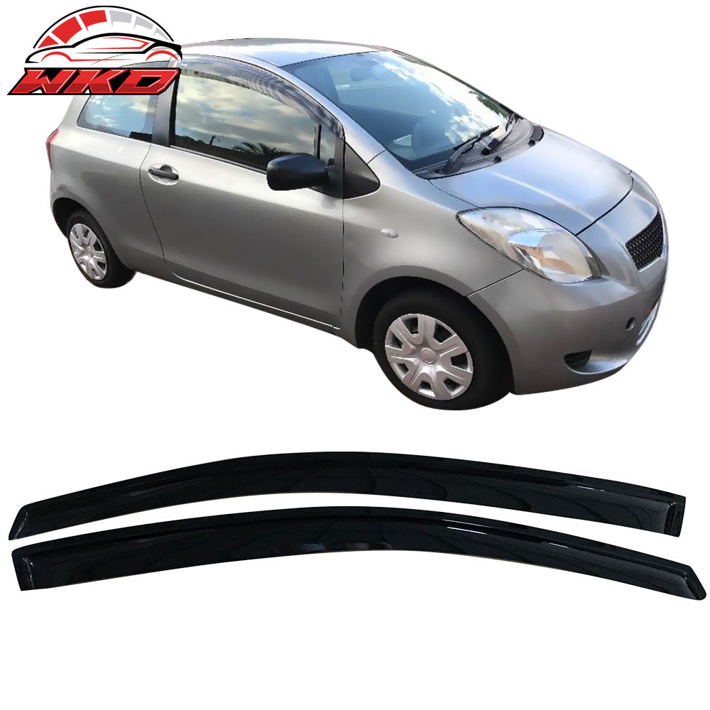 Fits 07-11 Toyota Yaris XP90 Hatchback Acrylic Window Visors 2Pc Set