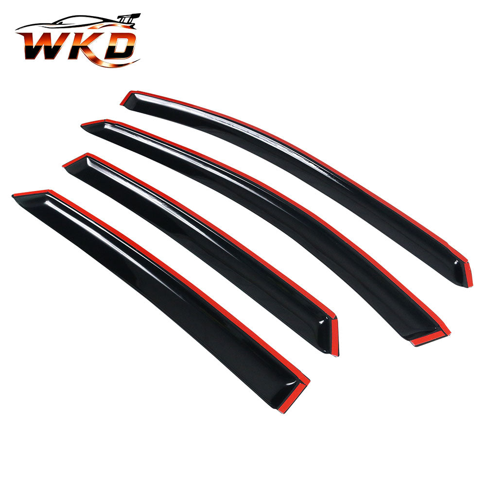 Fits 04-09 Toyota Prius XW20 4PCS Window Visors Sun Guard Rain Deflector Tape-On