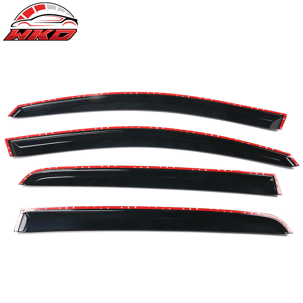 Fits 10-14 VW Volkswagen Golf GTI MK6 Acrylic OE Style Window Visors 4Pc Set
