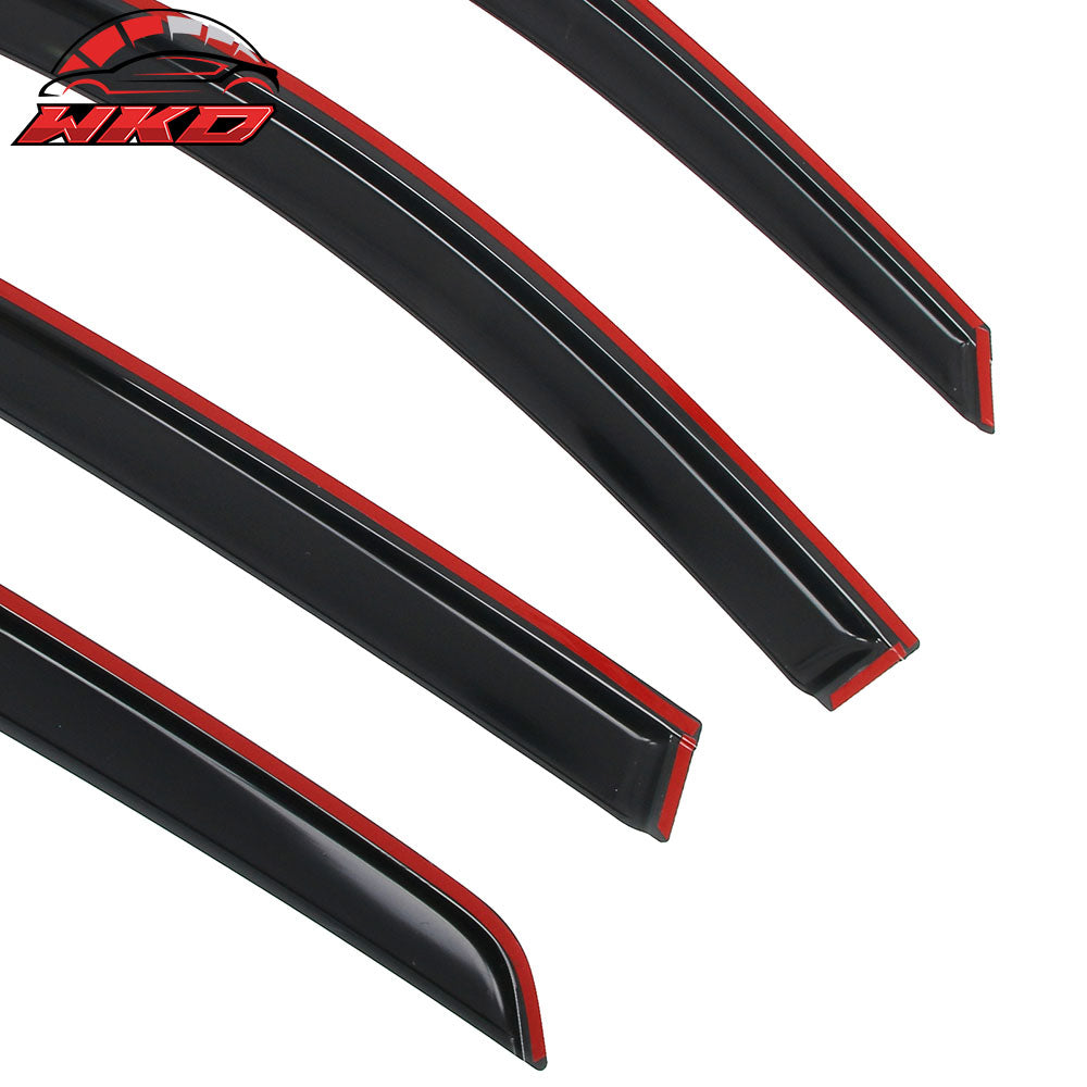 Fits 22-25 Volkswagen MK8 GTI & Golf R Window Visors Vent Rain Guard Deflector