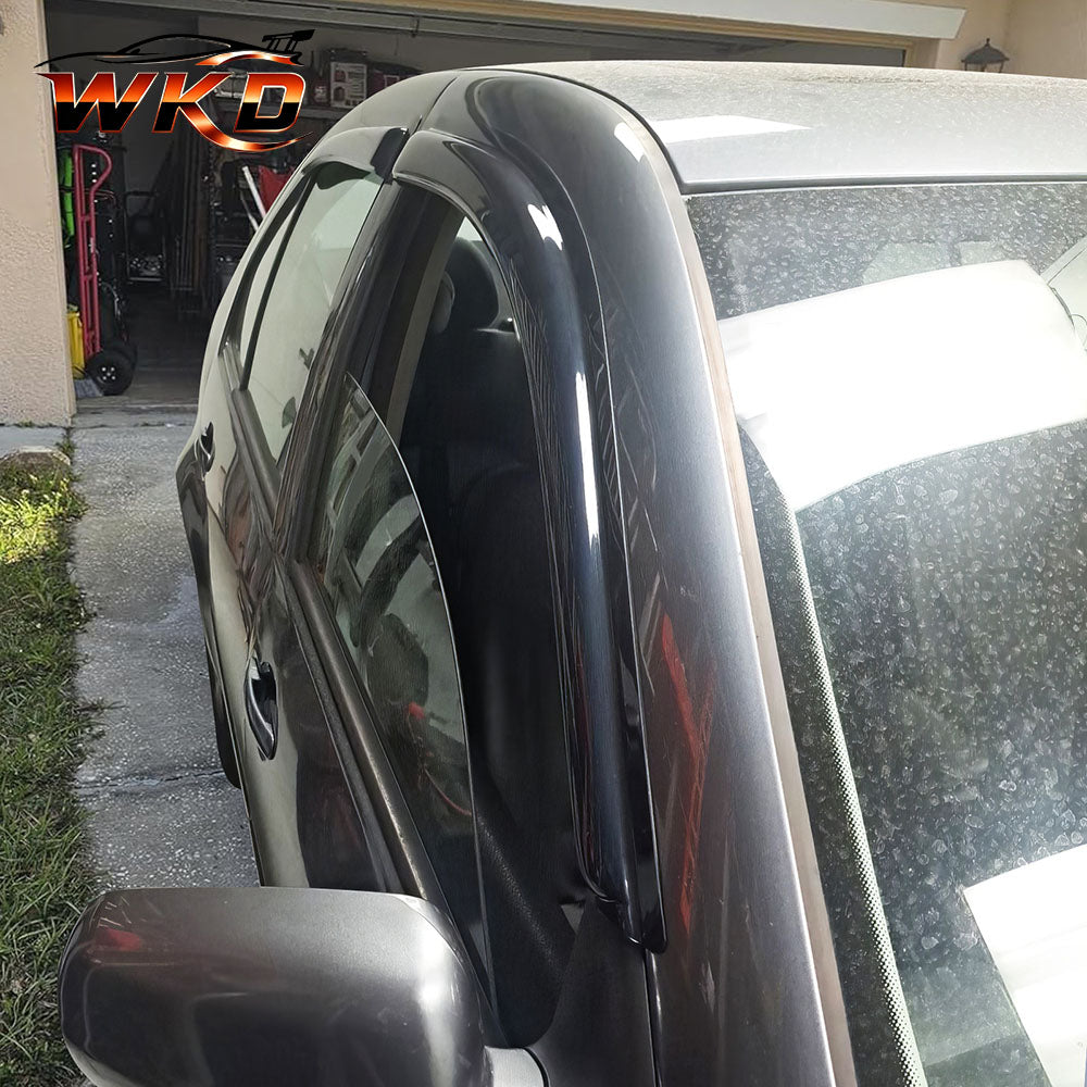 Fits 99-05 Volkswagen Jetta Sedan Acrylic Window Visor Wind Deflector Rain Guard