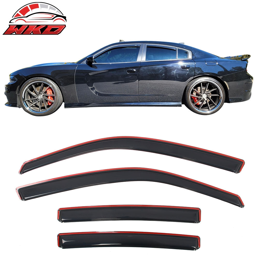 Wholesale 11-23 Dodge Charger Window Visors Acrylic In-Channel Rain Wind Shade 4PCS