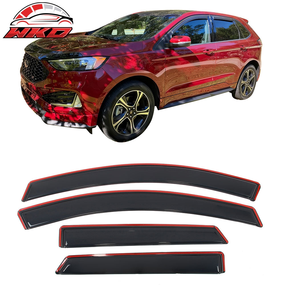 Wholesale 15-24 Ford Edge 4PCS Window Visors Acrylic In-Channel Deflector Rain Guard