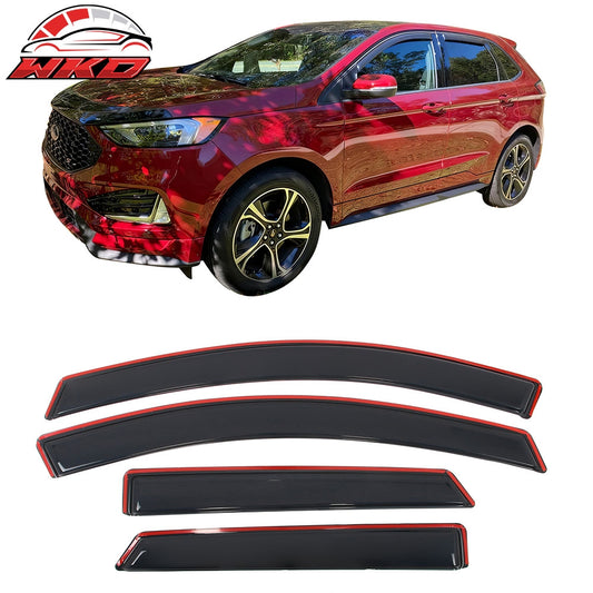 Wholesale 15-24 Ford Edge 4PCS Window Visors Acrylic In-Channel Deflector Rain Guard