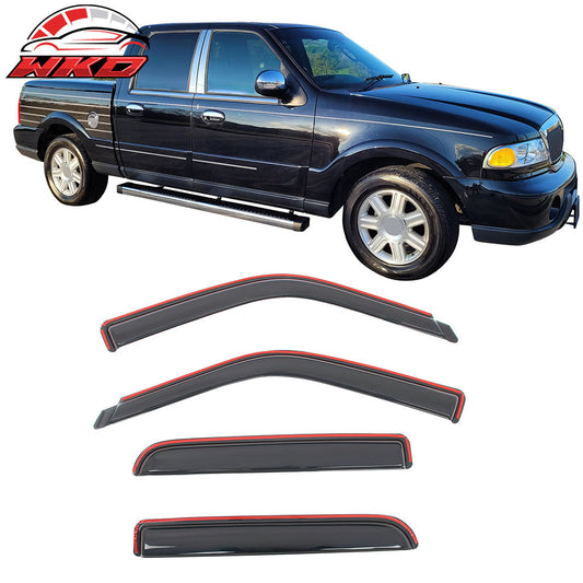 Wholesale 01-03 Ford F-150 Crew Cab 02-03 Lincoln Blackwood Window Visors In Channel