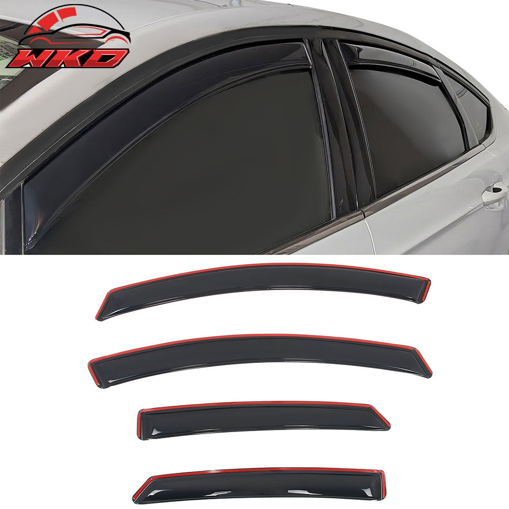 Wholesale 13-20 Ford Fusion In-Channel Window Visors Acrylic Rain Deflectors 4PCS Set
