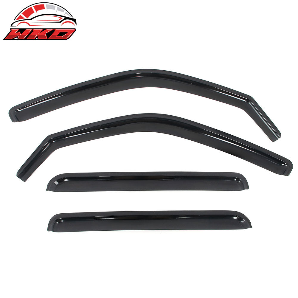 Fits 06-14 Honda Ridgeline Window Visors In Channel Deflectors Vent Guard 4PCS