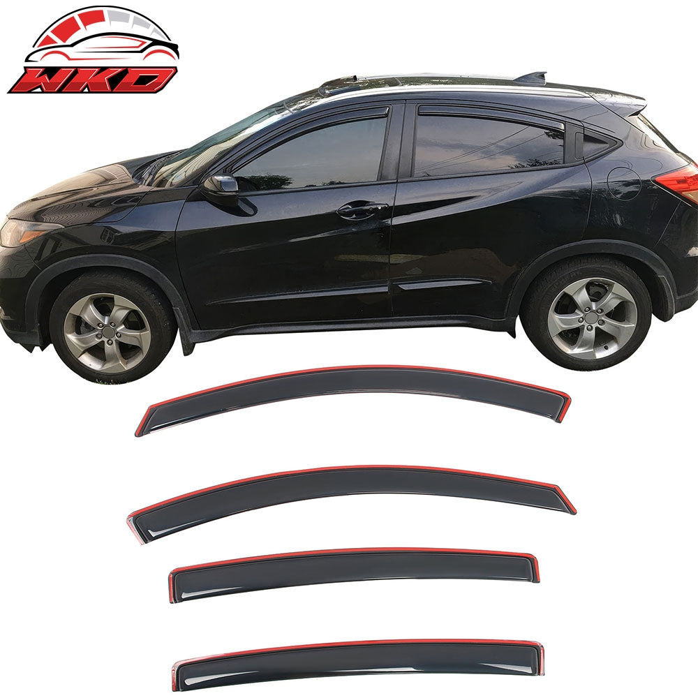 Wholesale 16-22 Honda HR-V 4PCS In-Channel Window Visors Acrylic Rain Wind Deflectors