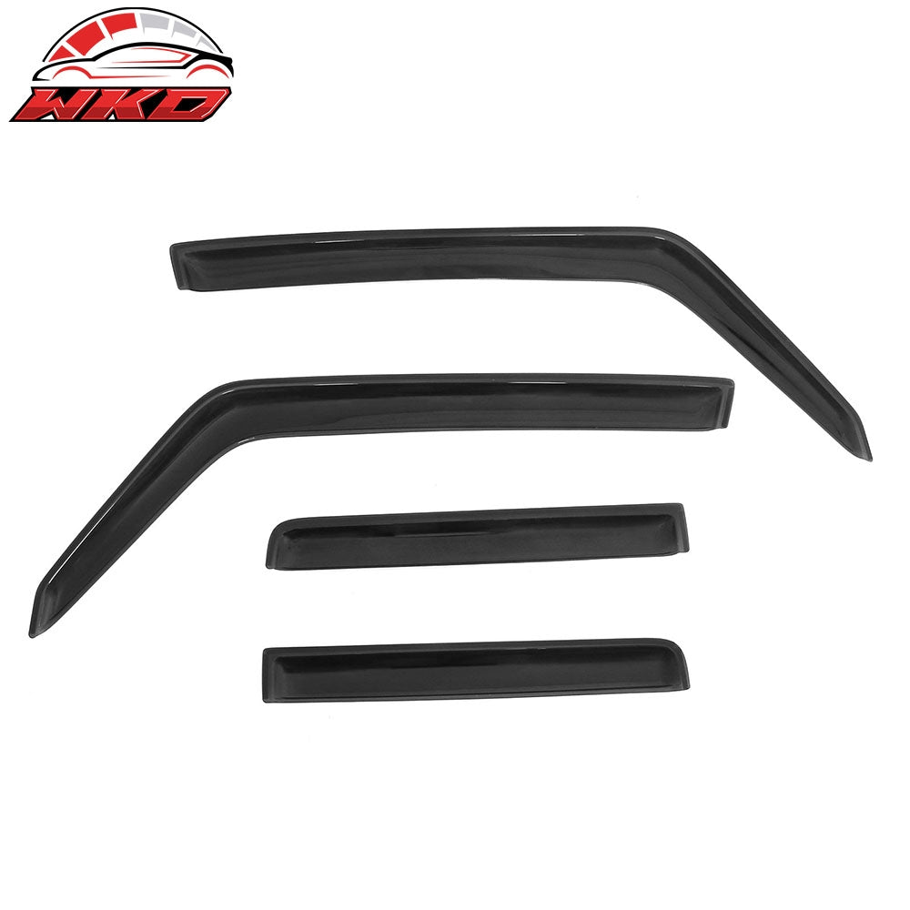 Fits 06-10 Jeep Commander In-Channel Side Window Deflectors Acrylic Rain Shade