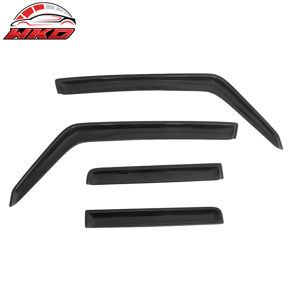 Fits 06-10 Jeep Commander In-Channel Side Window Deflectors Acrylic Rain Shade