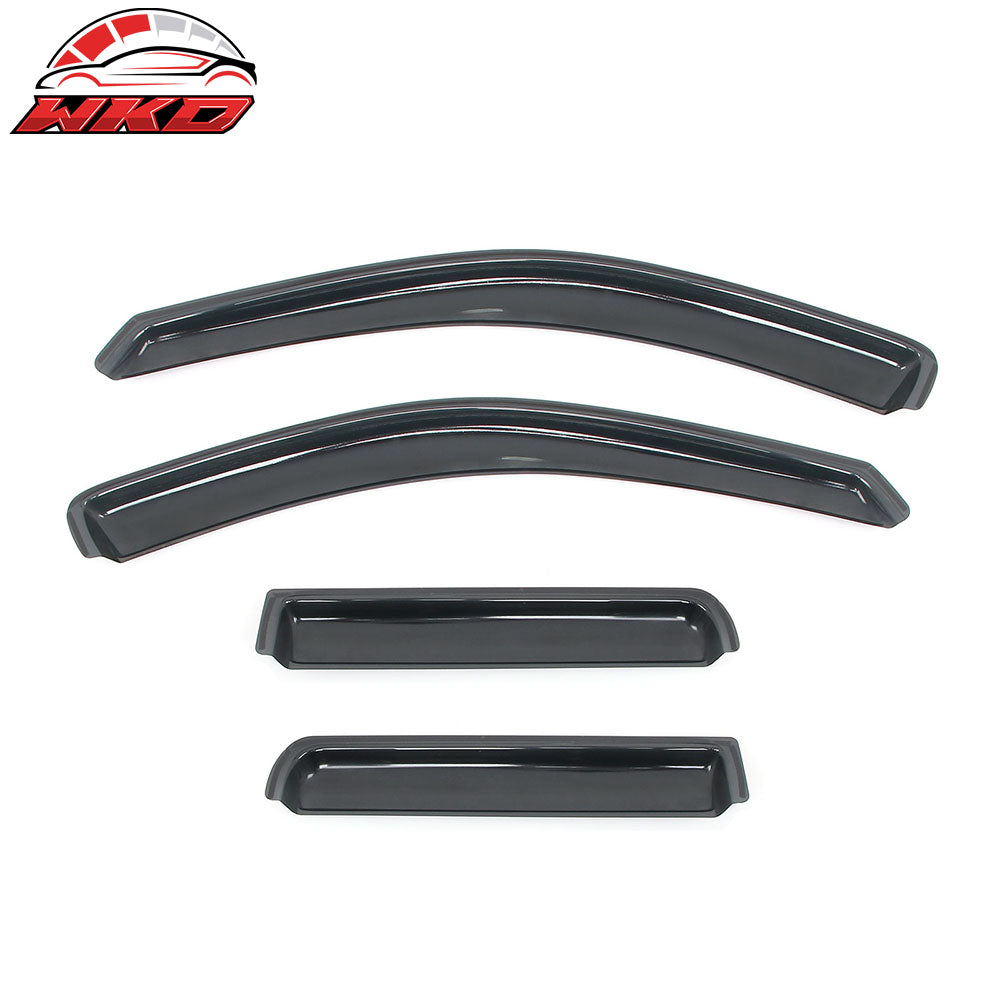 Fits 99-04 Jeep Grand Cherokee In Channel Window Visor Side Rain Deflectors Vent