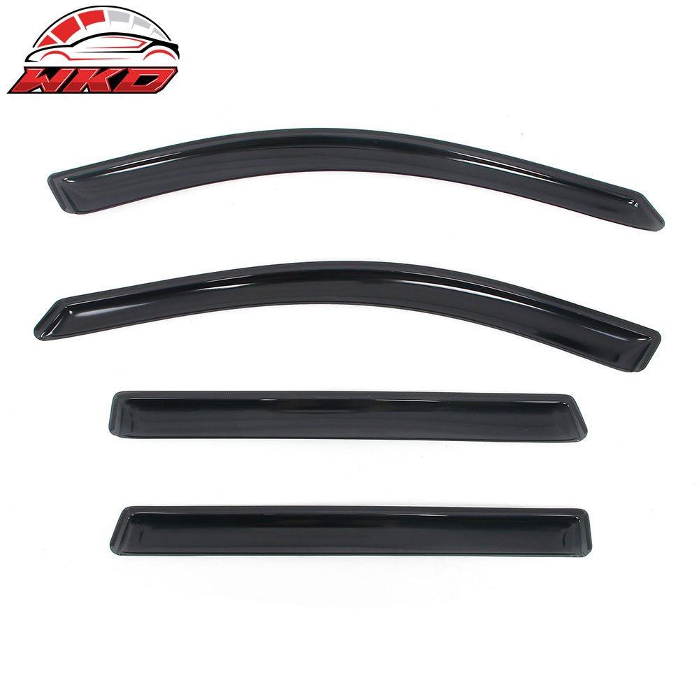 Fits 14-23 Jeep Cherokee In-channel Window Visor Acrylic Side Door Deflector 4PC