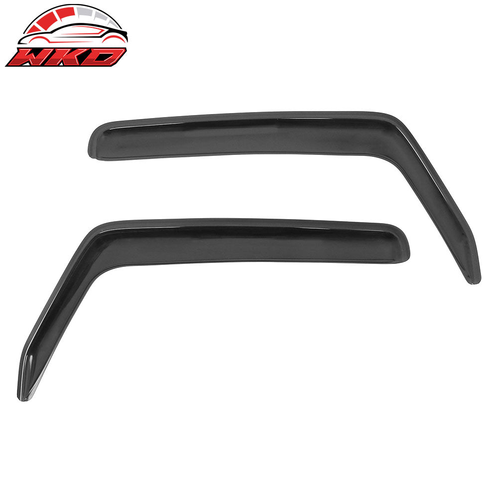 Fits 07-17 Jeep Wrangler& 18 Wrangler JK 2Dr In-channel Window Visors Deflectors