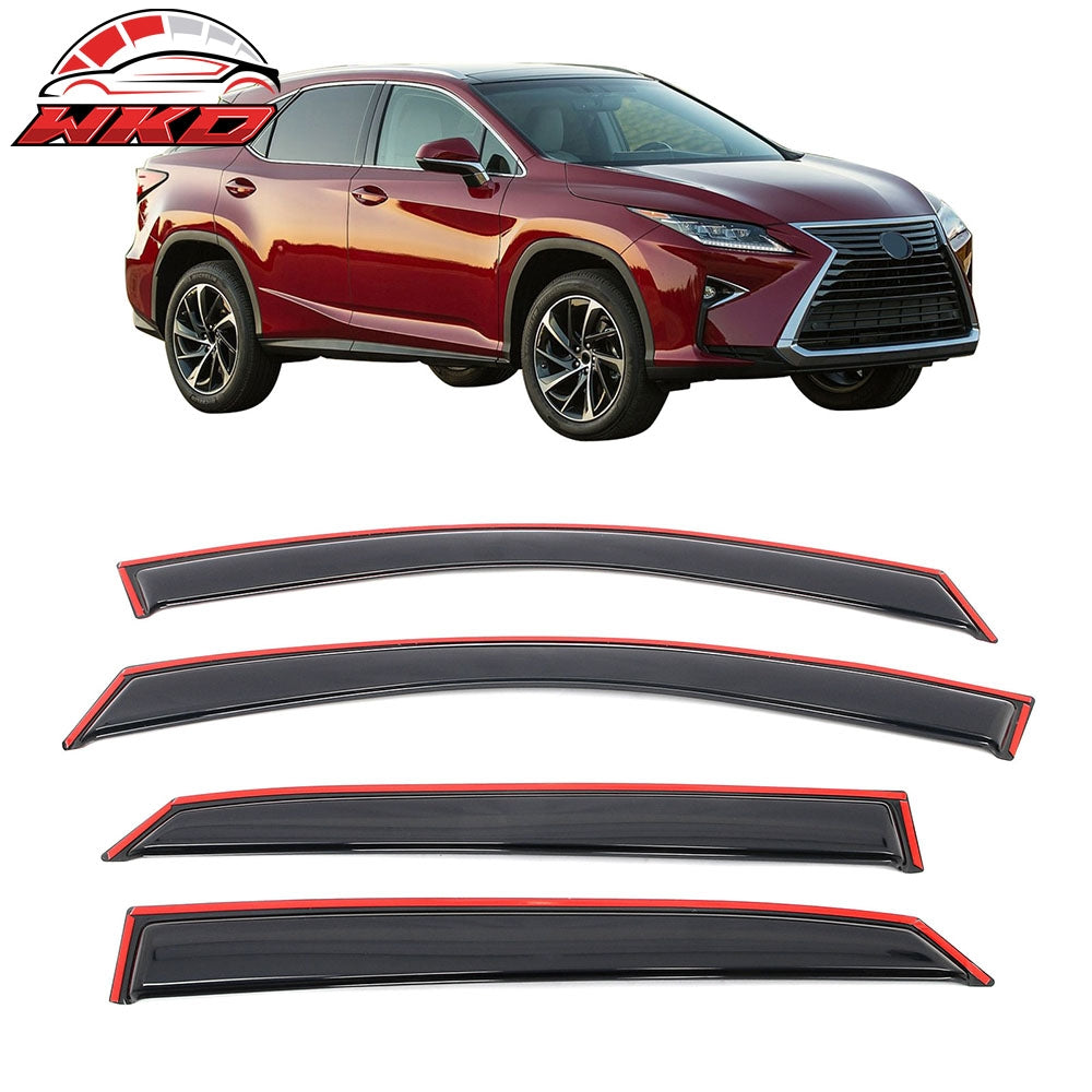 Wholesale 16-22 Lexus RX350 RX450h In-Channel Window Visor Somke Acrylic Deflectors