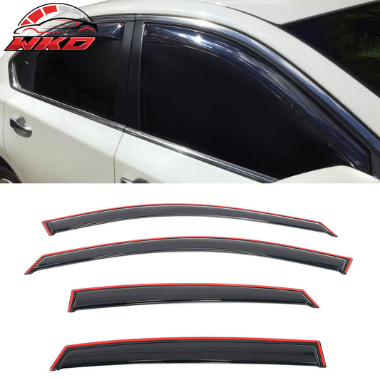 Wholesale 13-18 Nissan Altima Sedan 4PCS Window Visor Acrylic Deflectors - In-Channel