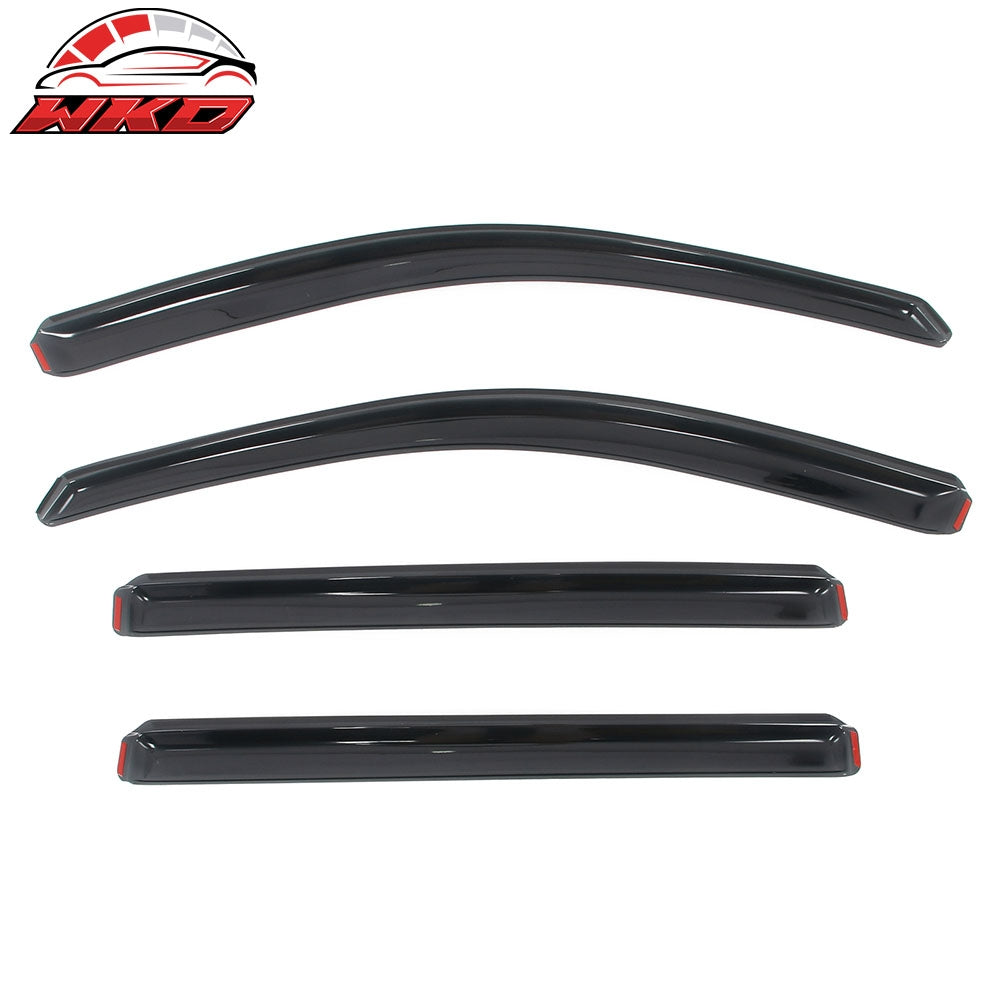 For 14-19 Toyota Highlander Acrylic Window Visors In Channel Rain Vent Deflector