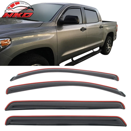 Wholesale For 07-21 Toyota Tundra Crewmax Cab In-channel Window Visor Side Door Deflectors