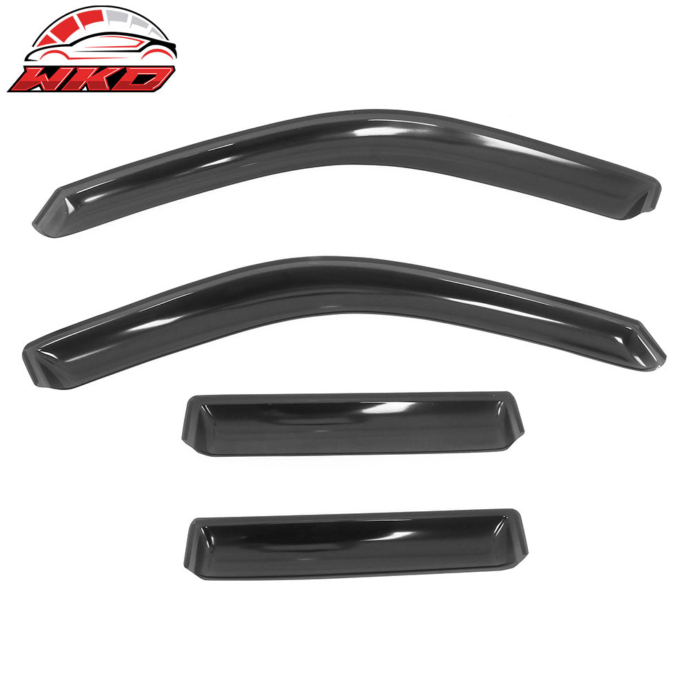 Fits 22-25 Toyota Tundra Double Cab Acrylic Window Visors In Channel Deflectors