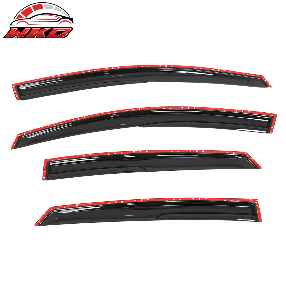 Fits 13-18 Ford Fusion Mugen Style Acrylic Window Visors Sun Rain Guard Vent 4PC