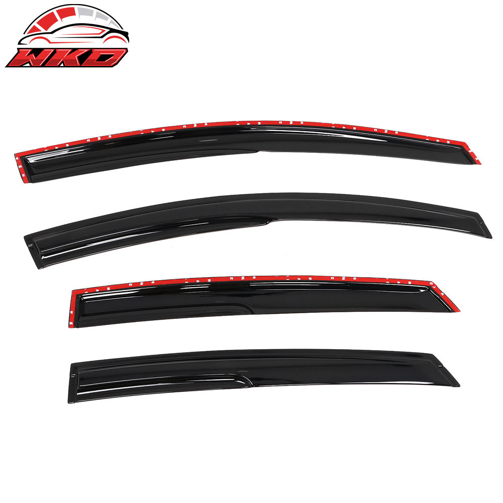 Fits 13-18 Ford Fusion Mugen Style Acrylic Window Visors Sun Rain Guard Vent 4PC