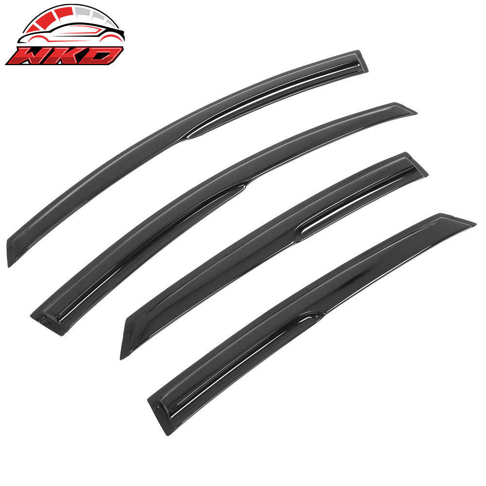 Fits 13-18 Ford Fusion Mugen Style Acrylic Window Visors Sun Rain Guard Vent 4PC