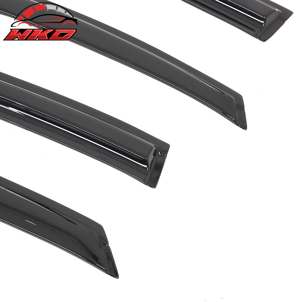 Fits 13-18 Ford Fusion Mugen Style Acrylic Window Visors Sun Rain Guard Vent 4PC