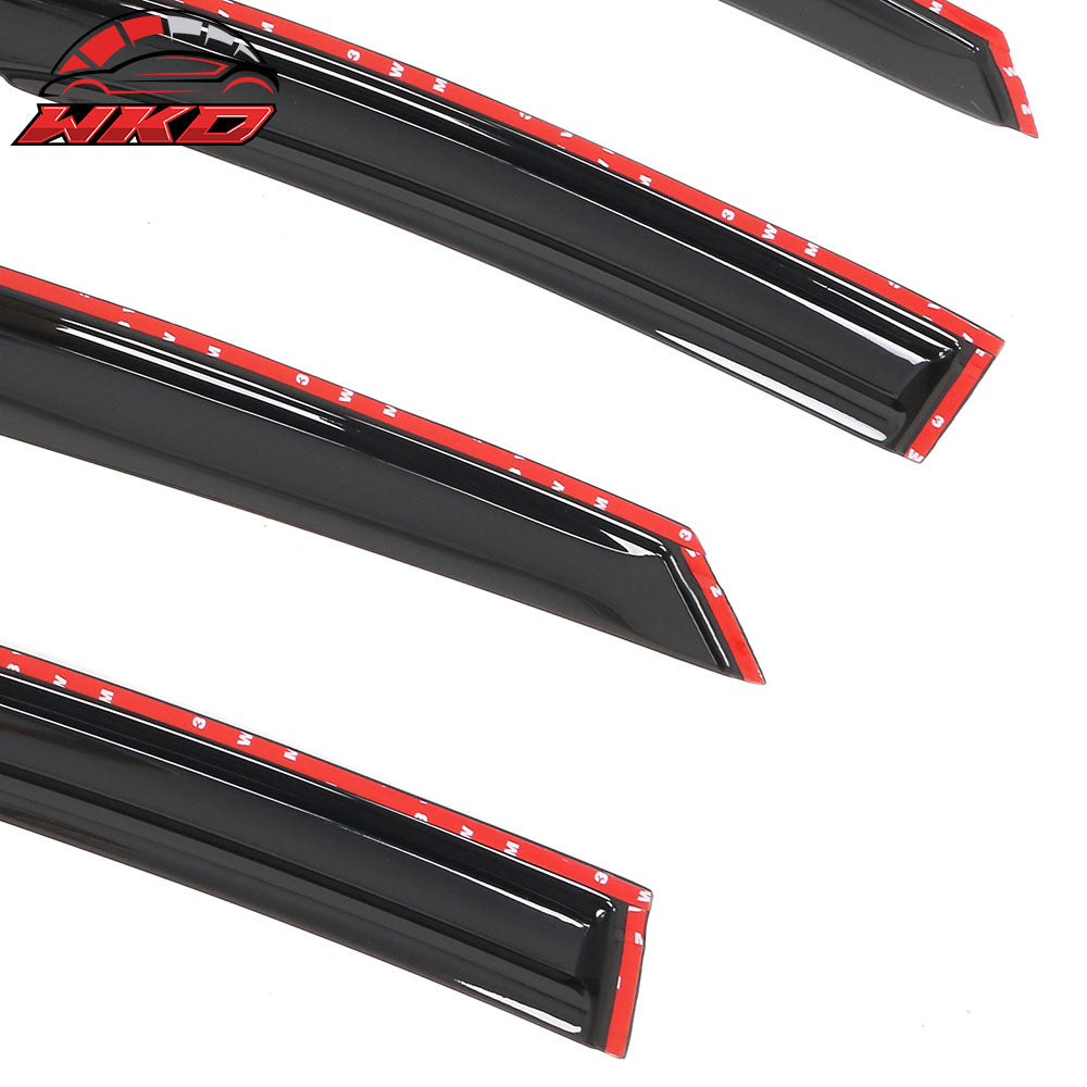 Fits 13-18 Ford Fusion Mugen Style Acrylic Window Visors Sun Rain Guard Vent 4PC