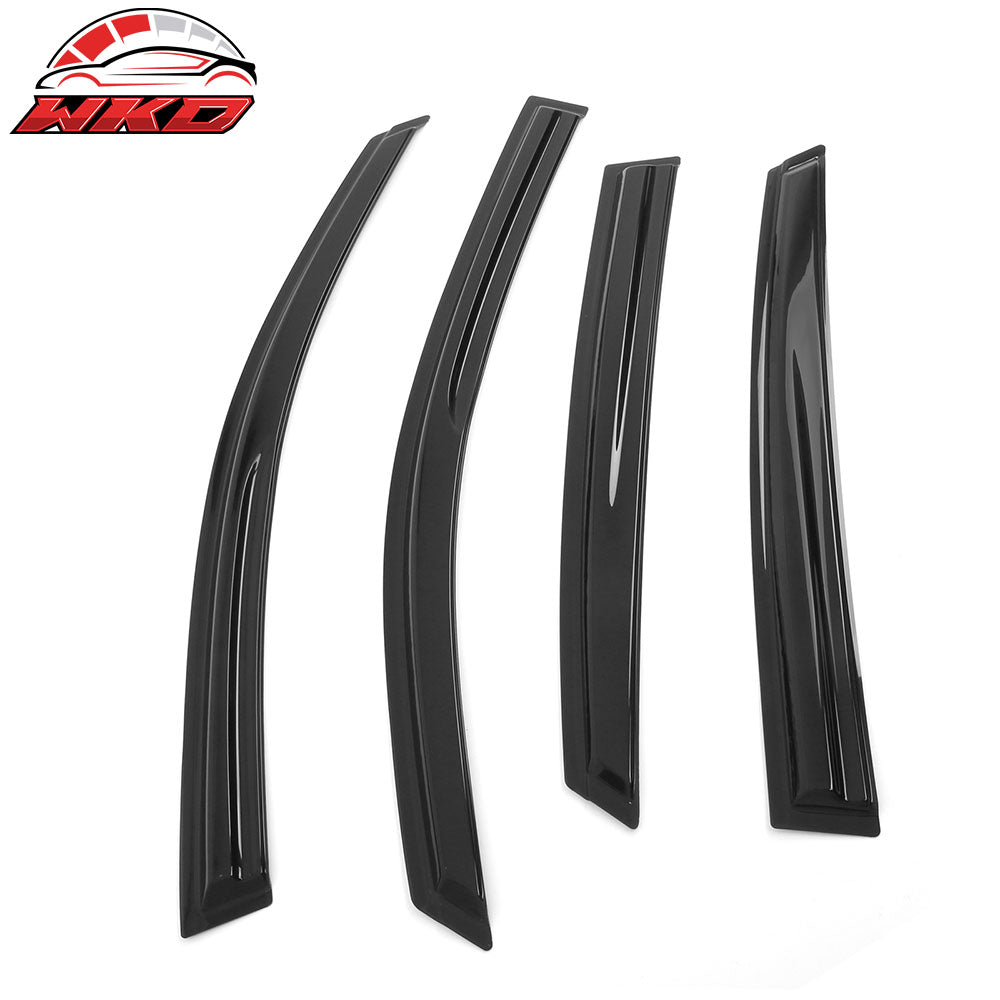 Fits 16-21 Honda Civic Sedan 4PCS Mugen Style Window Visors Rain Guards Tape-On