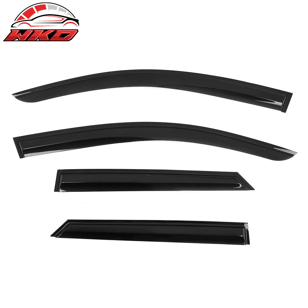 Fits 24-26 Honda Prologue Mugen Style Window Visors Deflector Smoke Acrylic 4PCS