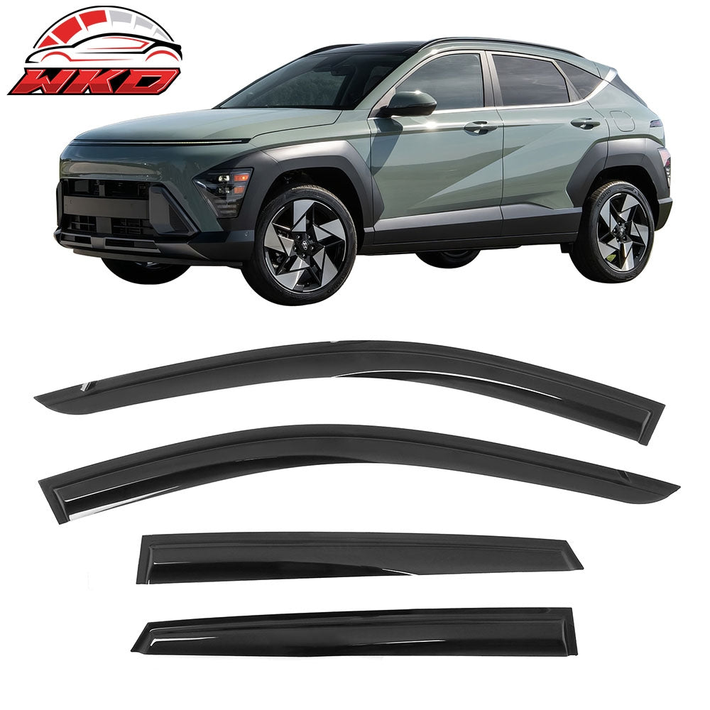 Wholesale 24-26 Hyundai Kona& Kona EV Mugen Style Acrylic Window Visors Rain Guards