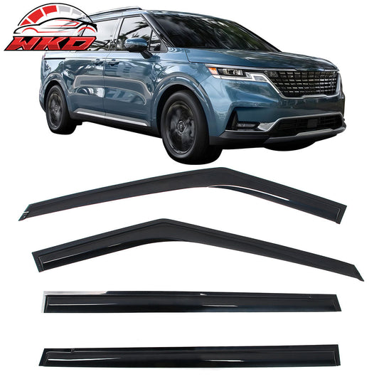 Wholesale 22-26 Kia Carnival Mugen Style Window Visors Deflector Smoke Acrylic 4PCS