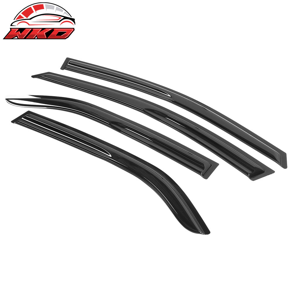 Fits 09-13 Kia Forte Sedan Mugen Style Acrylic Window Visors 4Pc Set