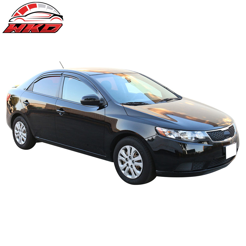Fits 09-13 Kia Forte Sedan Mugen Style Acrylic Window Visors 4Pc Set