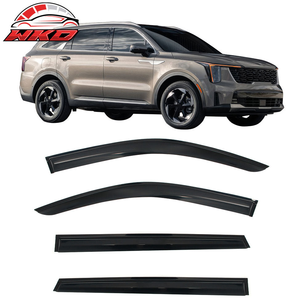 Wholesale 21-25 Kia Sorento Mugen Style Window Visors Deflector Smoke Acrylic 4PCS