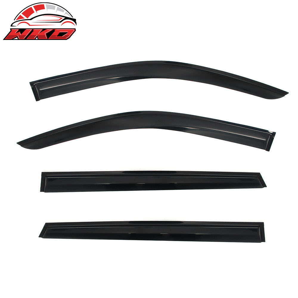 Fits 21-25 Kia Sorento Mugen Style Window Visors Deflector Smoke Acrylic 4PCS