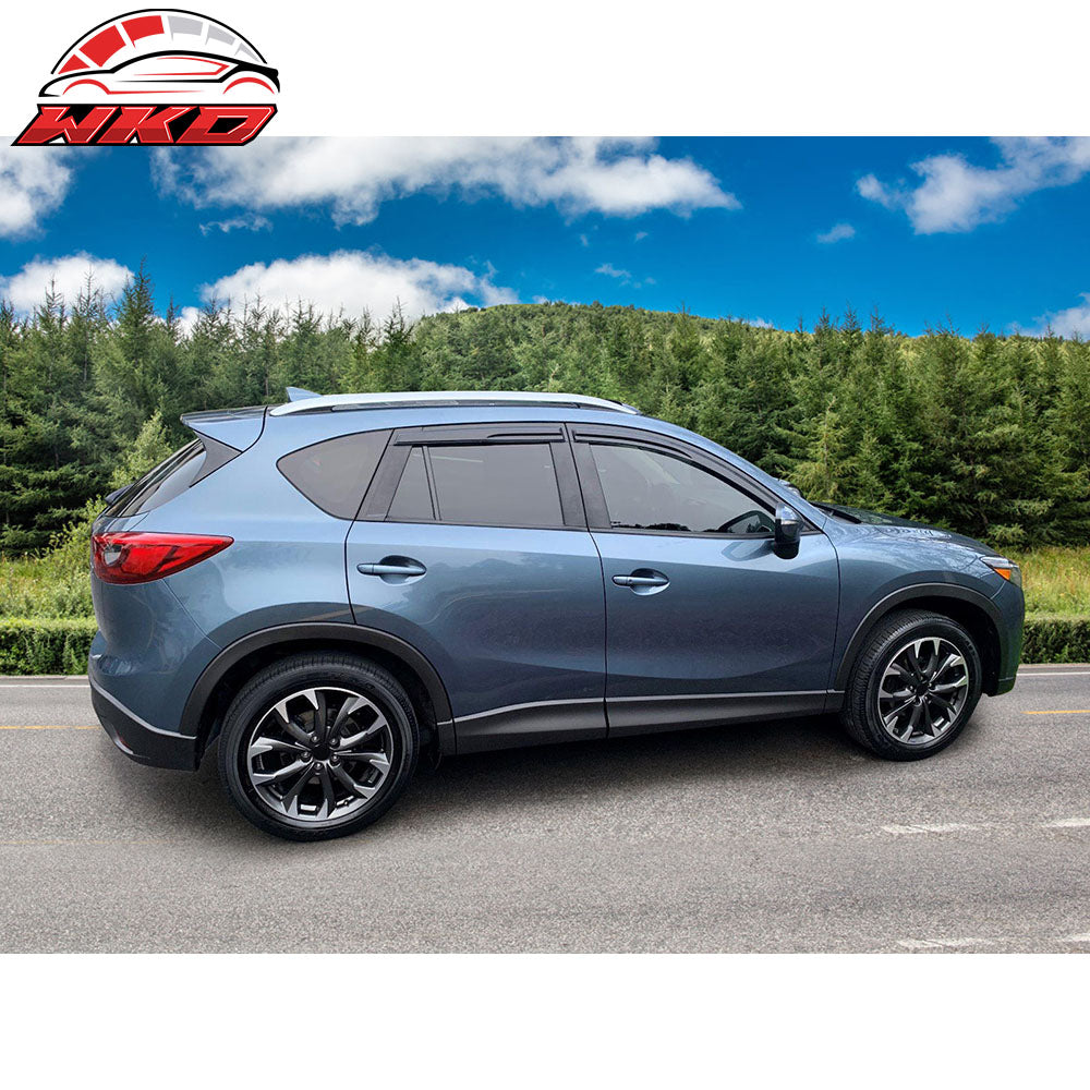 Fits 13-16 Mazda CX5 Mugen Style Window Visors Acrylic Sun Windshield 4PCS