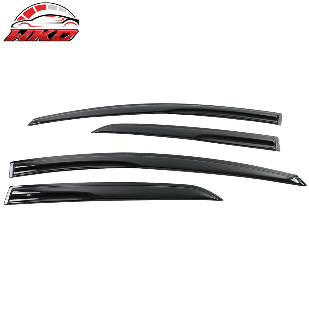 Wholesale 2007-2013 Toyota Yaris Window Visors Mugen Style Smoke Tinted Acrylic - Bulk Orders & Dealer Pricing Available