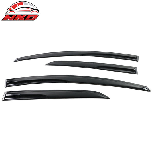 Wholesale 2007-2013 Toyota Yaris Window Visors Mugen Style Smoke Tinted Acrylic - Bulk Orders & Dealer Pricing Available