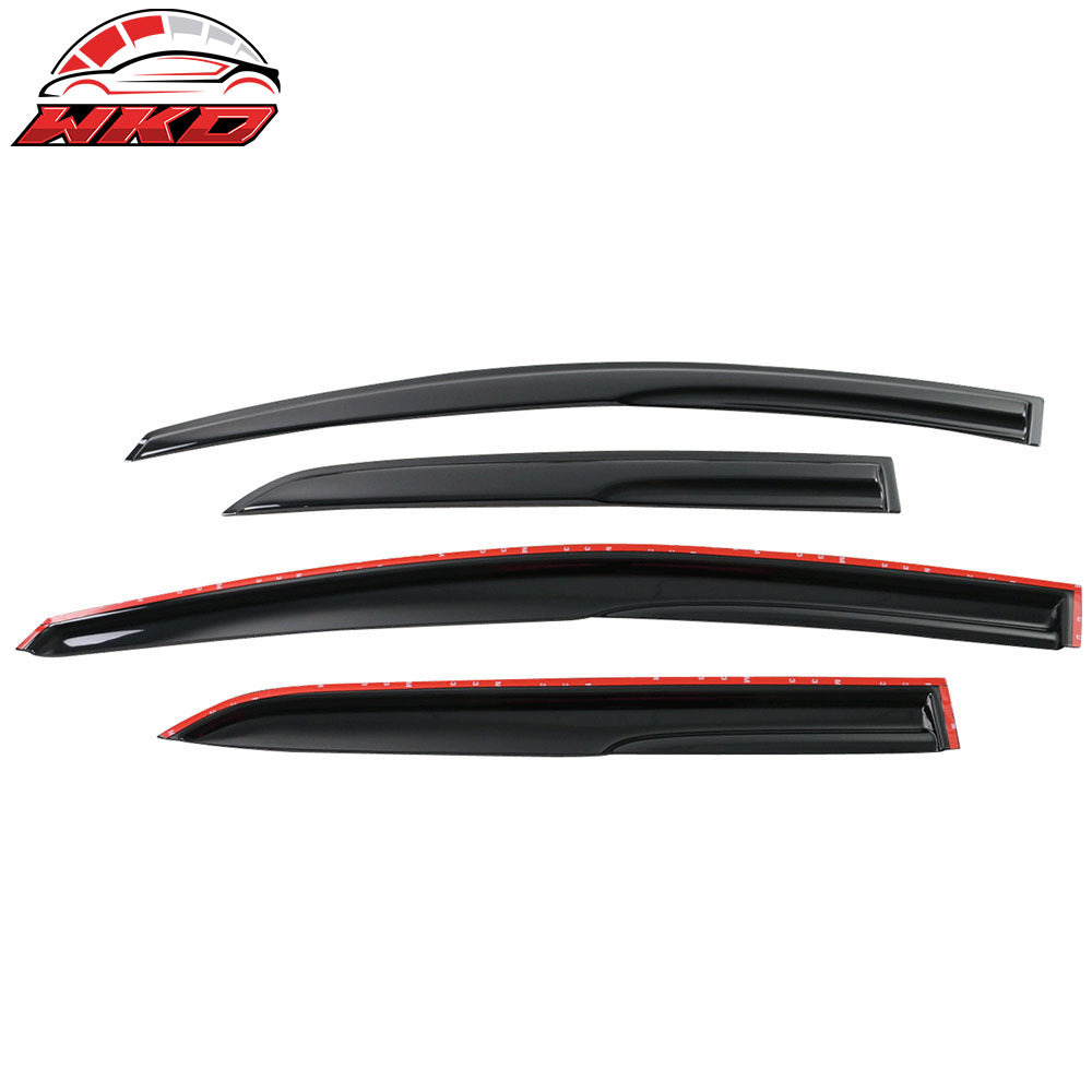 Fits 07-13 Toyota Yaris XP90 Sedan Mugen Style Acrylic Window Visors 4Pc Set