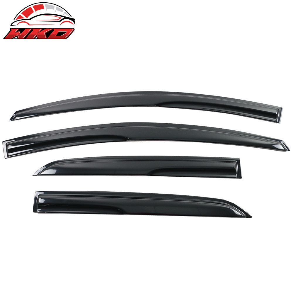 Fits 07-13 Toyota Yaris XP90 Sedan Mugen Style Acrylic Window Visors 4Pc Set
