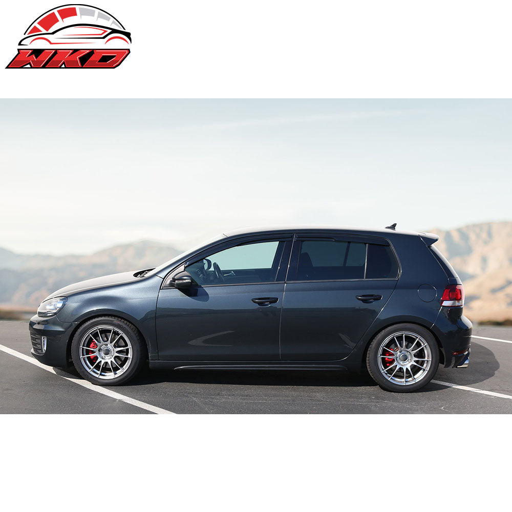 Fits 10-14 VW Golf MK6 GTI Mugen Style Window Visors Acrylic Air Deflectors 4PC