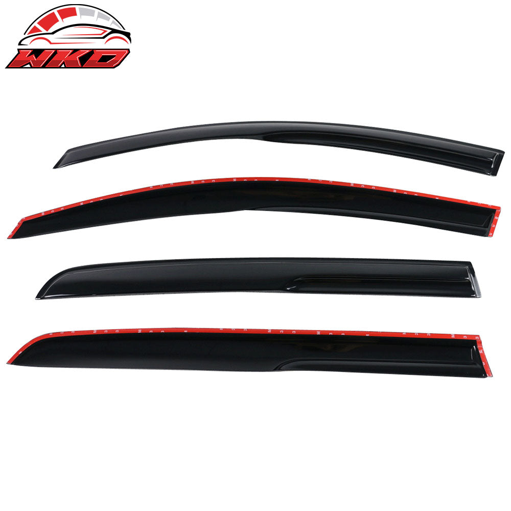 Fits 10-14 VW Golf MK6 GTI Mugen Style Window Visors Acrylic Air Deflectors 4PC