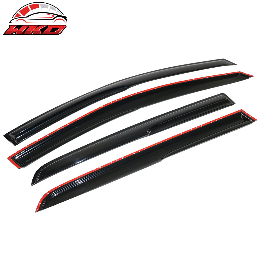 Fits 15-19 VW Golf MK7 Mugen Style Acrylic Window Visor Vent Rain Guard 4PCS